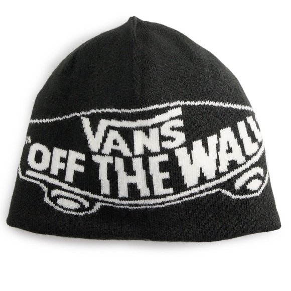 Vans beanie reversible black and white checkered NEW WITH TAGS! - Picture 3 of 4